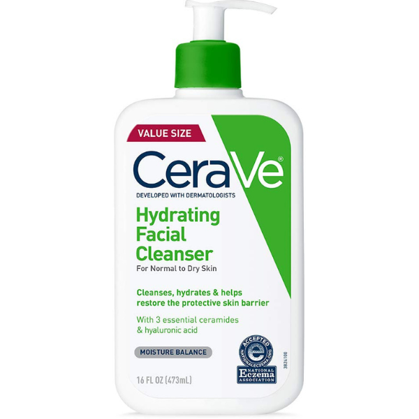 CeraVe Hydrating Facial Cleanser for Men - Hydrating and Gentle Face Wash