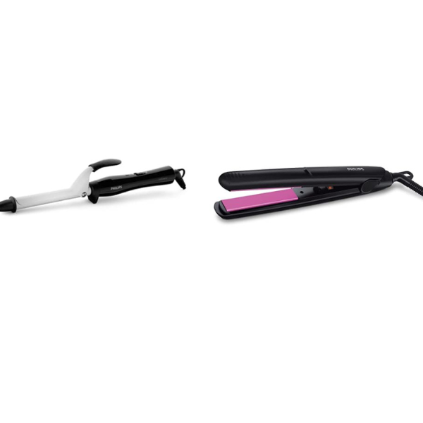 Philips 2-in-1 Hair Straightener and Curler with Ceramic Coating for Smooth, Frizz-Free Hair